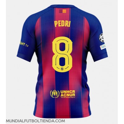 Camiseta Barcelona Pedri Gonzalez #8 Primera Equipación Replica 2025-26 mangas cortas Camiseta Barcelona Pedri Gonzalez #8 Primera Equipación Replica 2025-26 mangas cortas